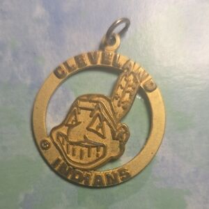 Cleveland Indians Gold Pendant